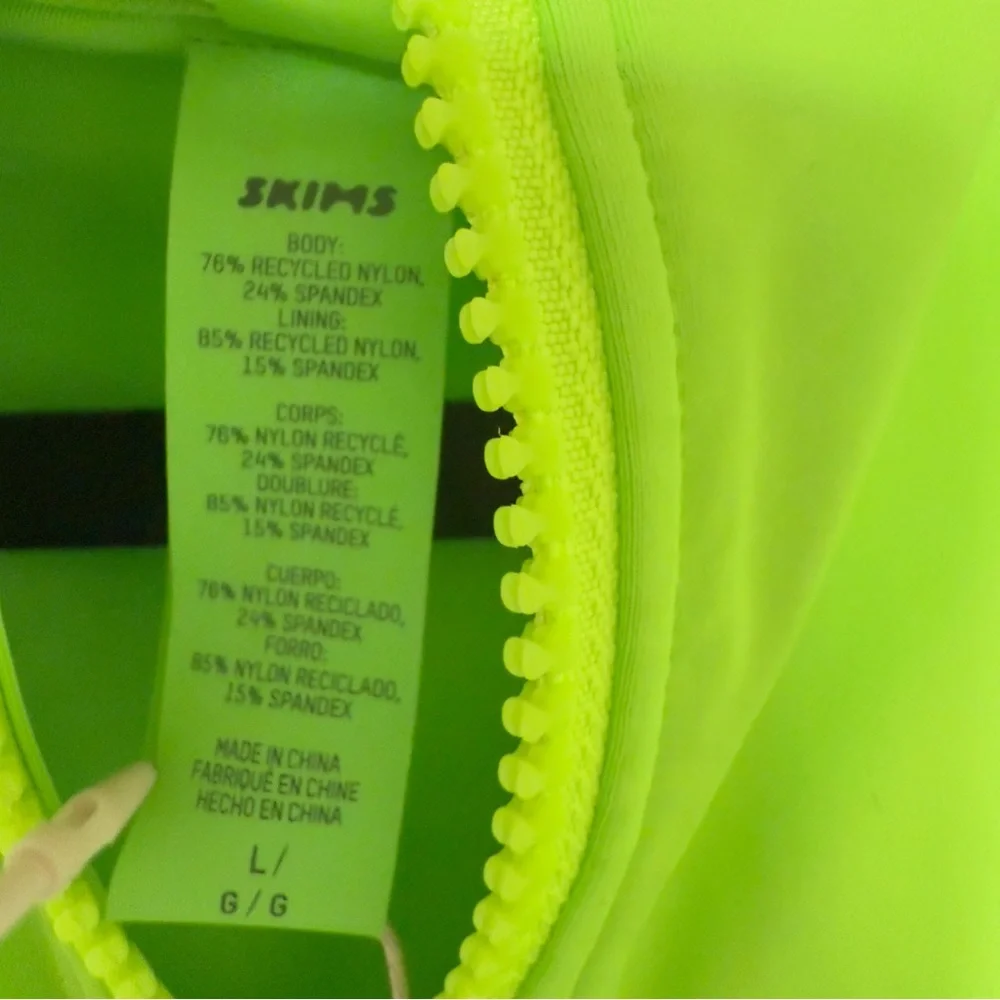SKIMS Neon Green One Piece Swimsuit - Picture 9 of 9